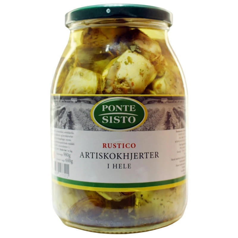 Kronärtskockshjärtan hela rustico 980 g 18250 by Ponte Sisto color Svart