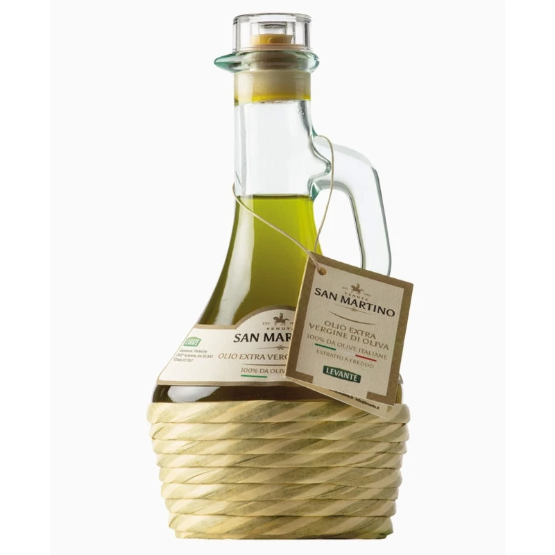 Extra Jungfruolivolja 100% Italiensk 250 ml med Bast 15095 by San martino color Svart