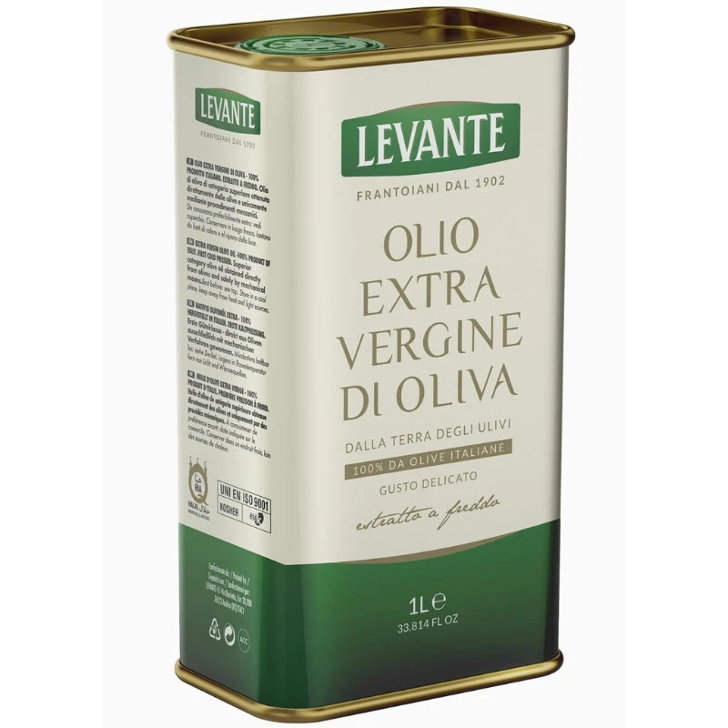 Extra jungfruolivolja 100% italiensk 1 l plåtburk 15304 by Levante color Svart