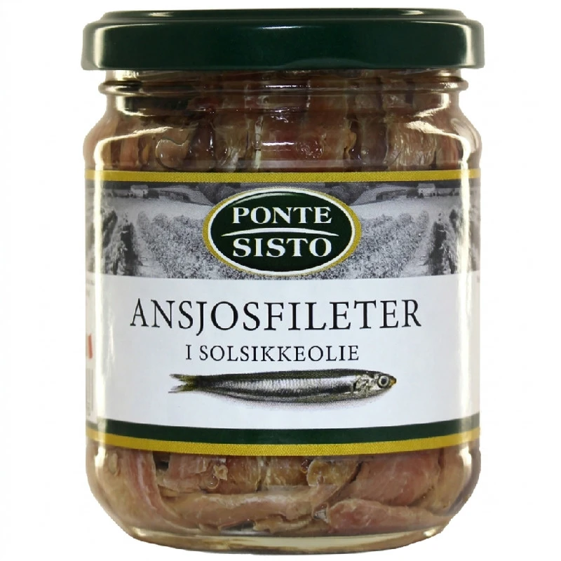 Sardellfiléer i olja 200 g 18501P by Ponte Sisto color Svart