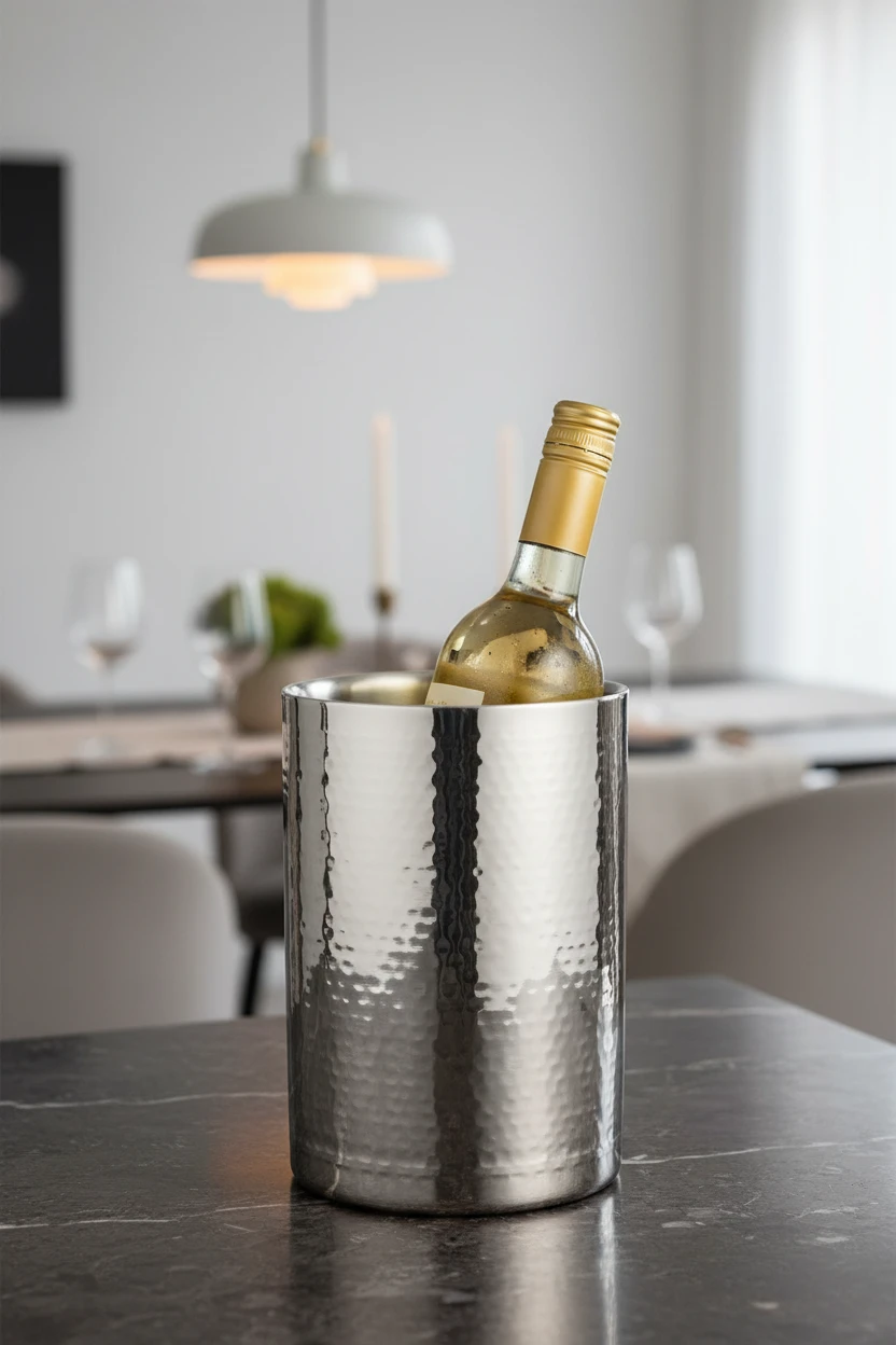 Vinkylare 121 x 174 mm hamrat rostfritt stål A12441140 by Koop color Silver