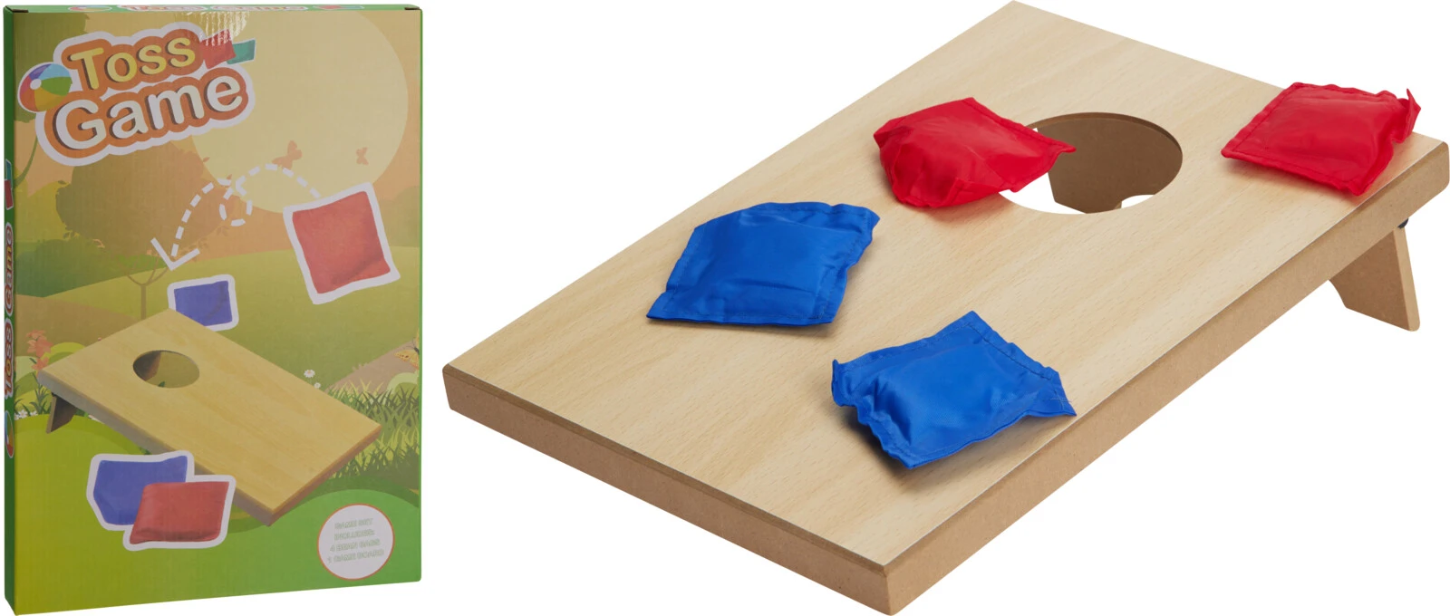 Kastspel i trä 39x26x25 cm S24200370 by Koop color Svart