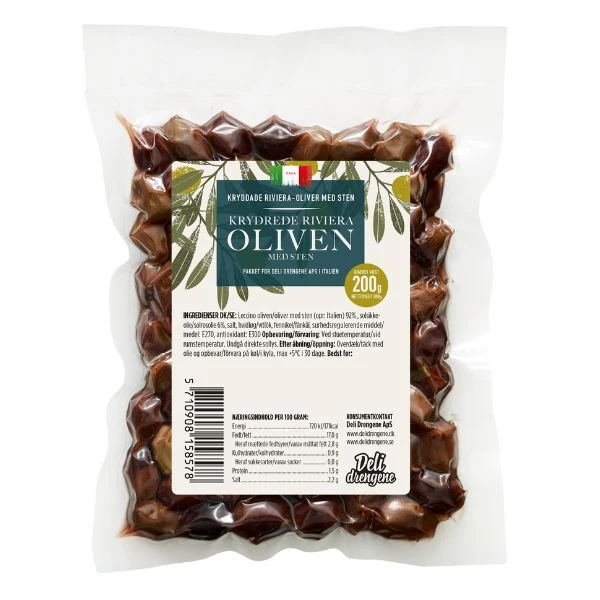 Riviera Kryddade Oliver 200g 2102 by Deli Drengene color Svart