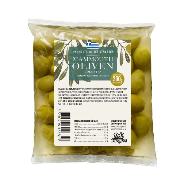 Mammouth Oliver utan kärna 200g 2107 by Deli Drengene color Svart