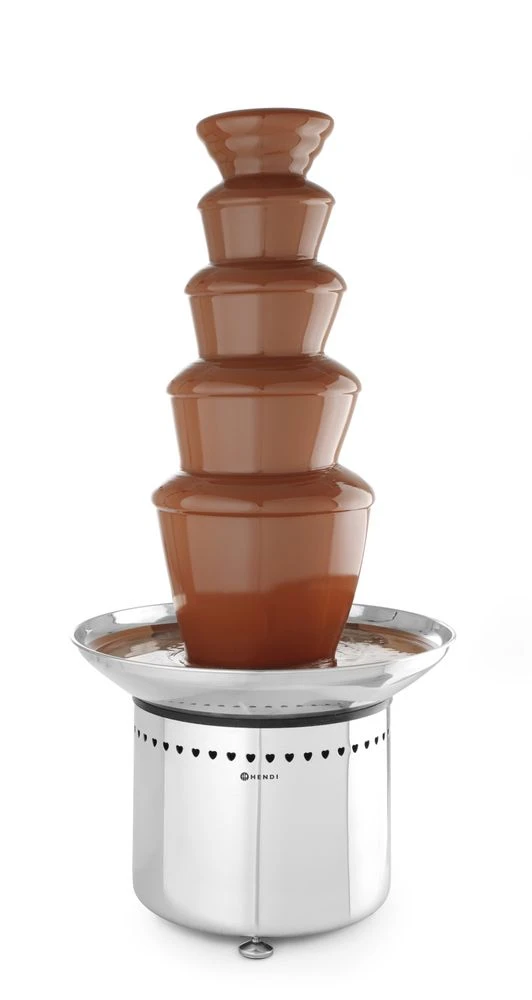 Chokladfontän 5 våningar rostfritt stål 265W 274156 by Hendi color Svart