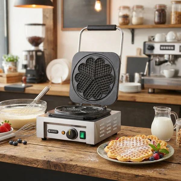 Våffeljärn hjärtformat 230V 2200W 212134 by Hendi color Svart