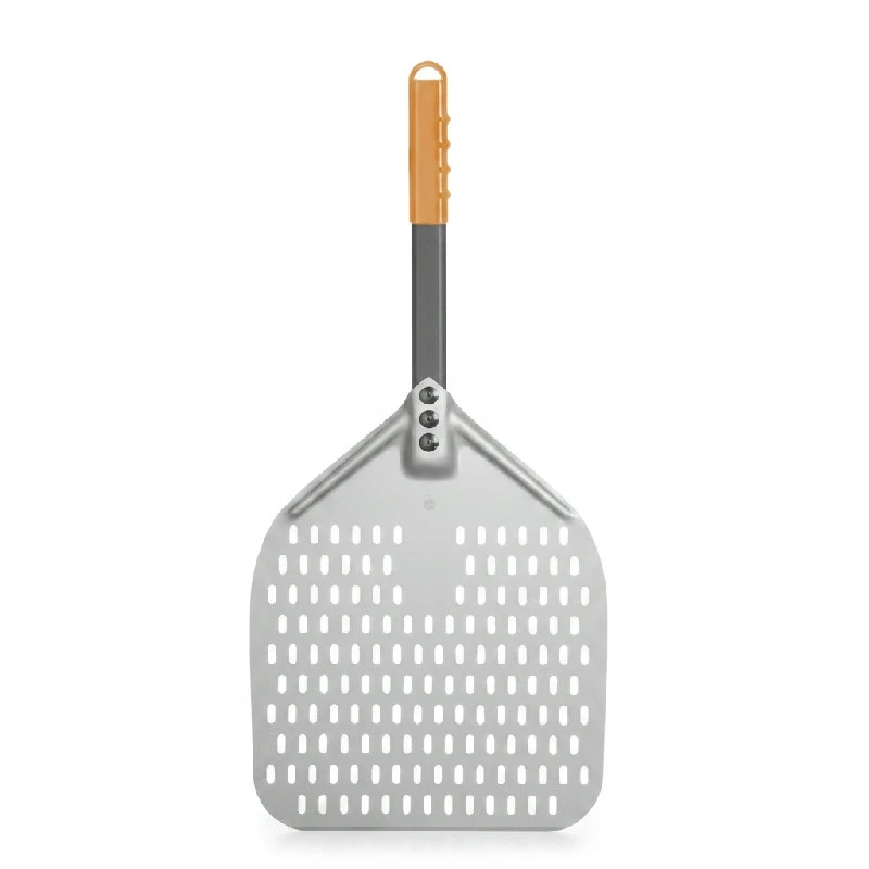 Pizzaspade fyrkantig perforerad aluminium hårdanodiserad 660x305 mm 618097 by Hendi color Svart