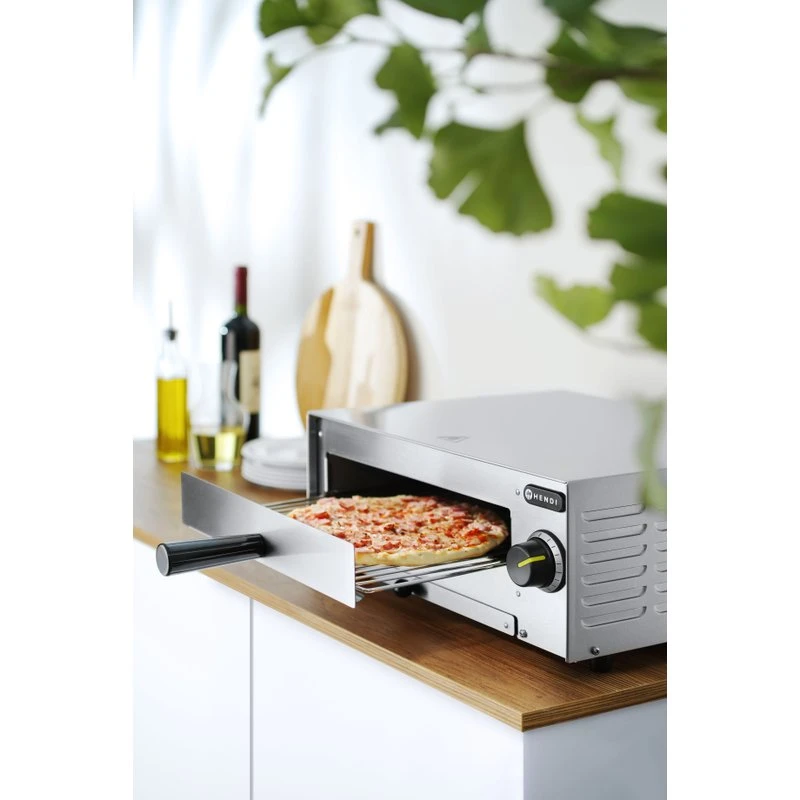Pizzaugn rostfritt stål 480x420x195 mm 230V 1450W 220306 by Hendi color Svart