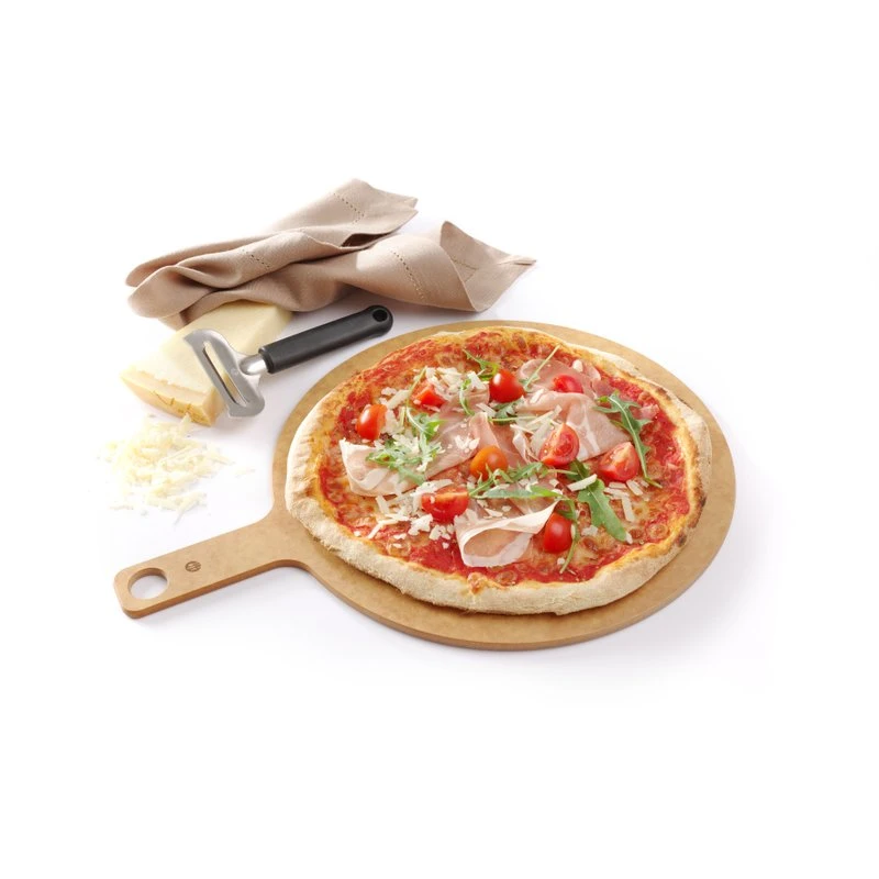 Pizzabräda med handtag 304x405x6 mm träfiber 505533 by Hendi color Svart