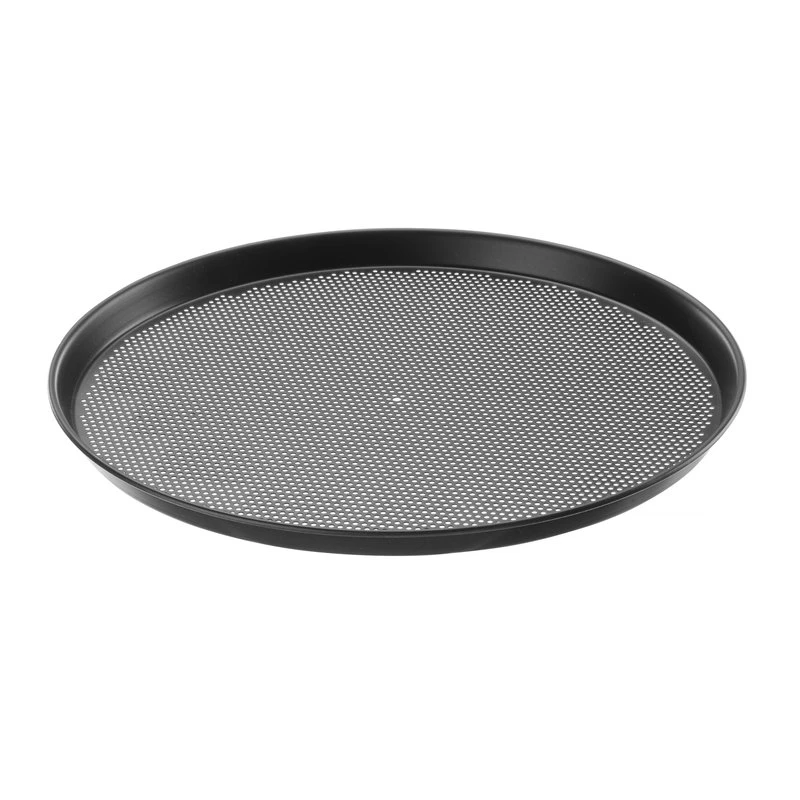 Perforerad pizzaplåt i blåstål Ø280 mm 616918 by Hendi color Svart