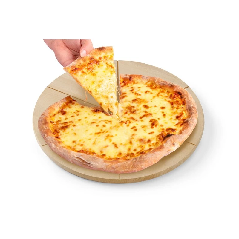 Pizzabräda i bokträ 350 mm 505557 by Hendi color Svart