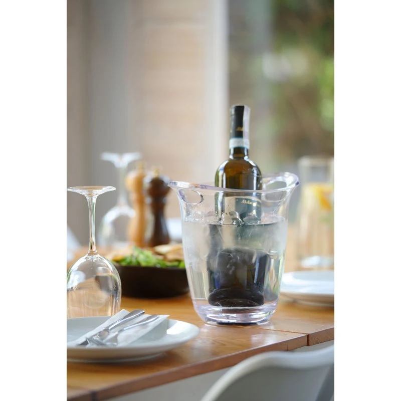 Vinkylare transparent SAN 220x185x226 mm 593158 by Hendi color Svart