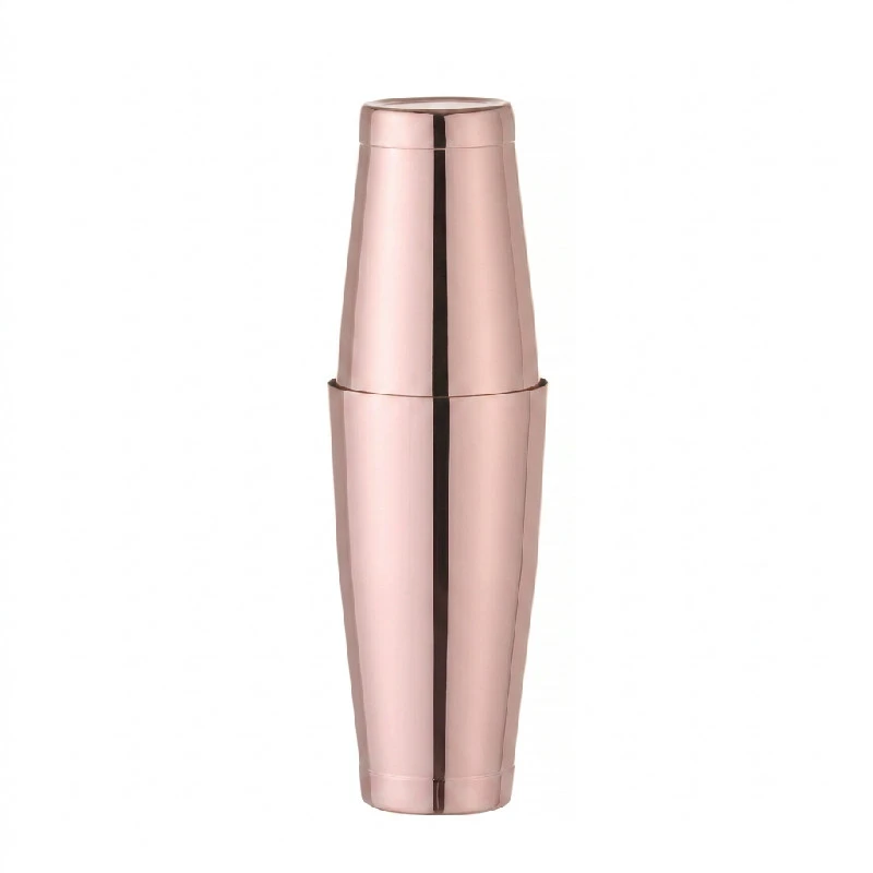 Tin-on-tin Boston shaker 0,6 - 0,8 l rostfritt stål kopparlook 593318 by Hendi color Svart