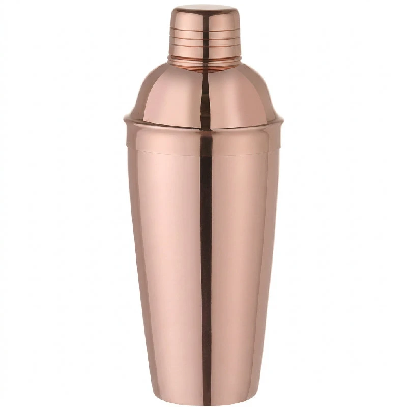 Cobbler shaker 3-delad 0,75 l rostfritt stål kopparlook 596425 by Hendi color Svart