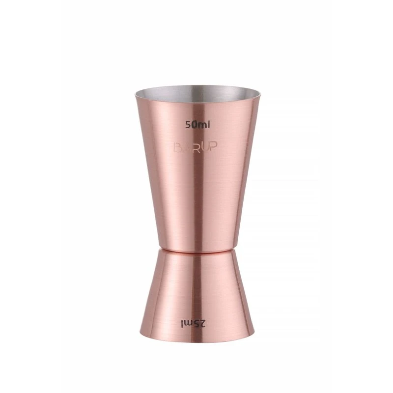 Jigger 25 + 50 ml rostfritt stål kopparbeläggning 596548 by Hendi color Svart