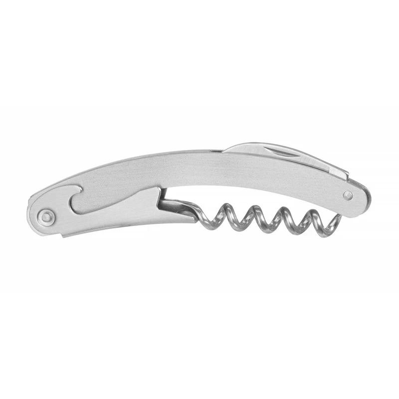 Kyparkorkskruv böjd rostfritt stål 110 mm 3 funktioner 597200 by Hendi color Svart