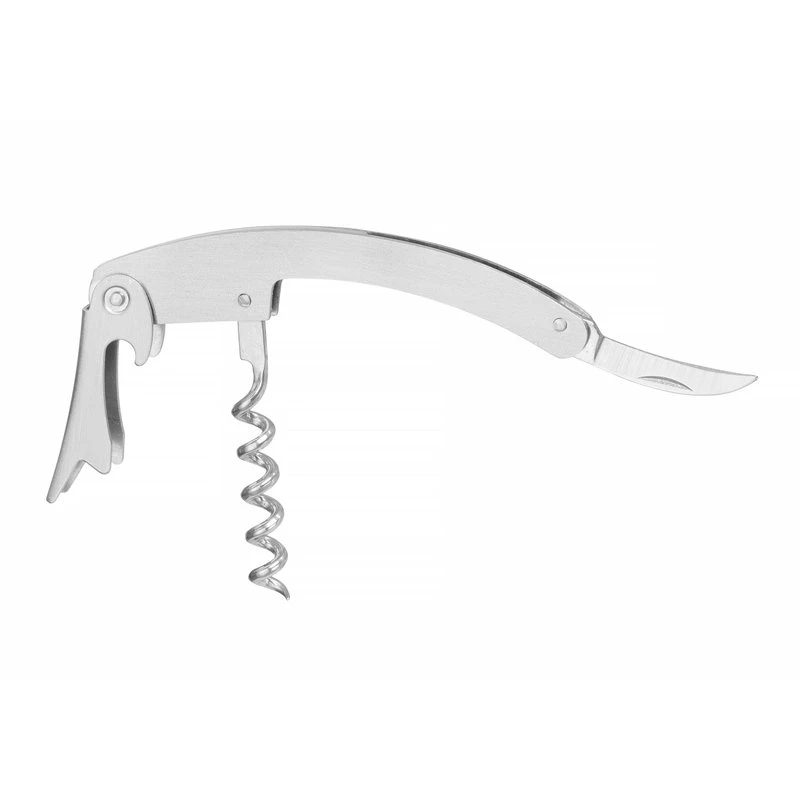 Kyparkorkskruv böjd rostfritt stål 110 mm 3 funktioner 597200 by Hendi color Svart