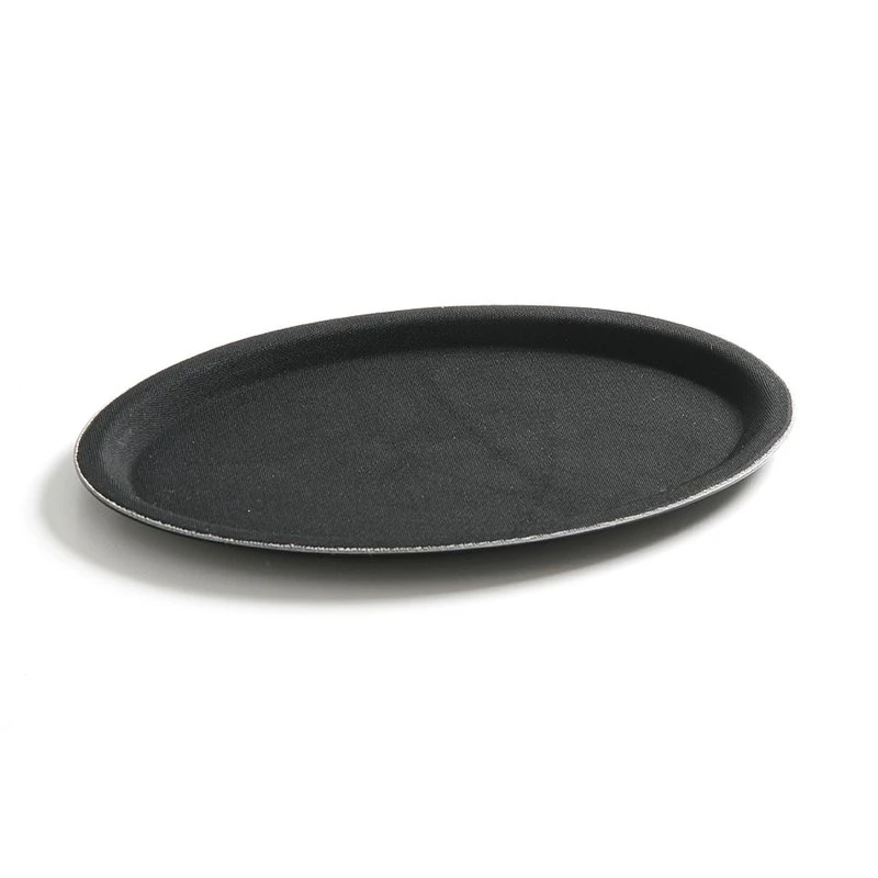 Serveringsbricka oval halkfri 210x290 mm FRP 508732 by Hendi color Svart
