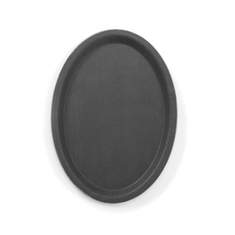 Serveringsbricka oval halkfri 210x290 mm FRP 508732 by Hendi color Svart