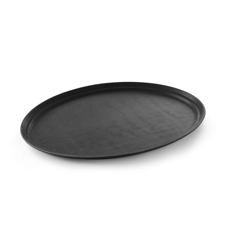 Serveringsbricka oval XL 735x600 mm FRP 508831 by Hendi color Svart