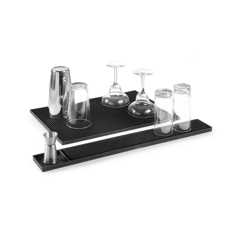 Barmatta 610x80x15 mm svart gummi 597965 by Hendi color Svart
