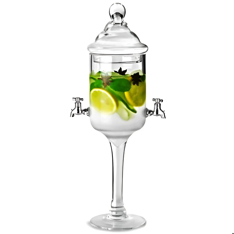 Dryckesdispenser med 2 kranar 1,2 Liter 14677 by Drink color Helder