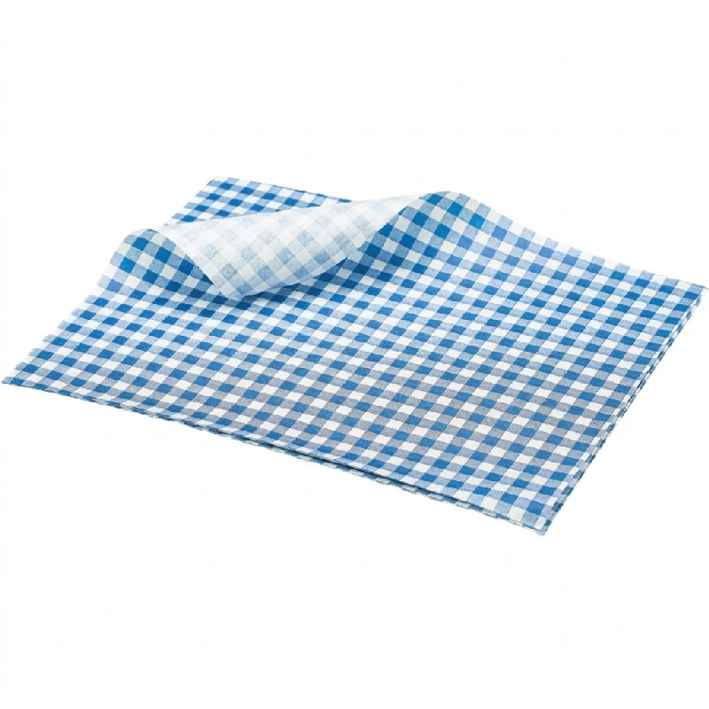 Fettätt Papper Blårutigt 25 x 20cm - 1000 st. PN1487GB by Genware color Svart