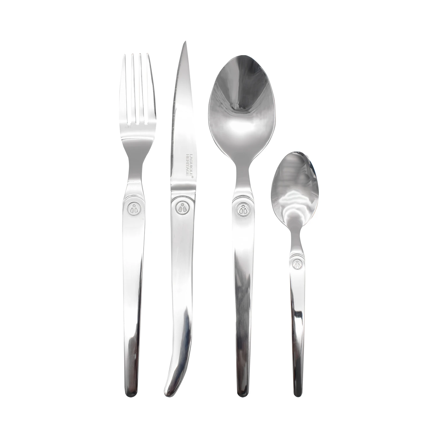 Laguiole Heritage Bestickset i Rostfritt Stål - 16 Delar 40271001 by Laguiole color Svart