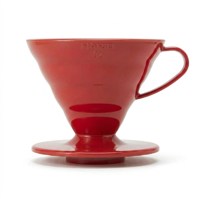V60 Plast 02 Dripper - Röd VD-INT-02R by Hario color Svart