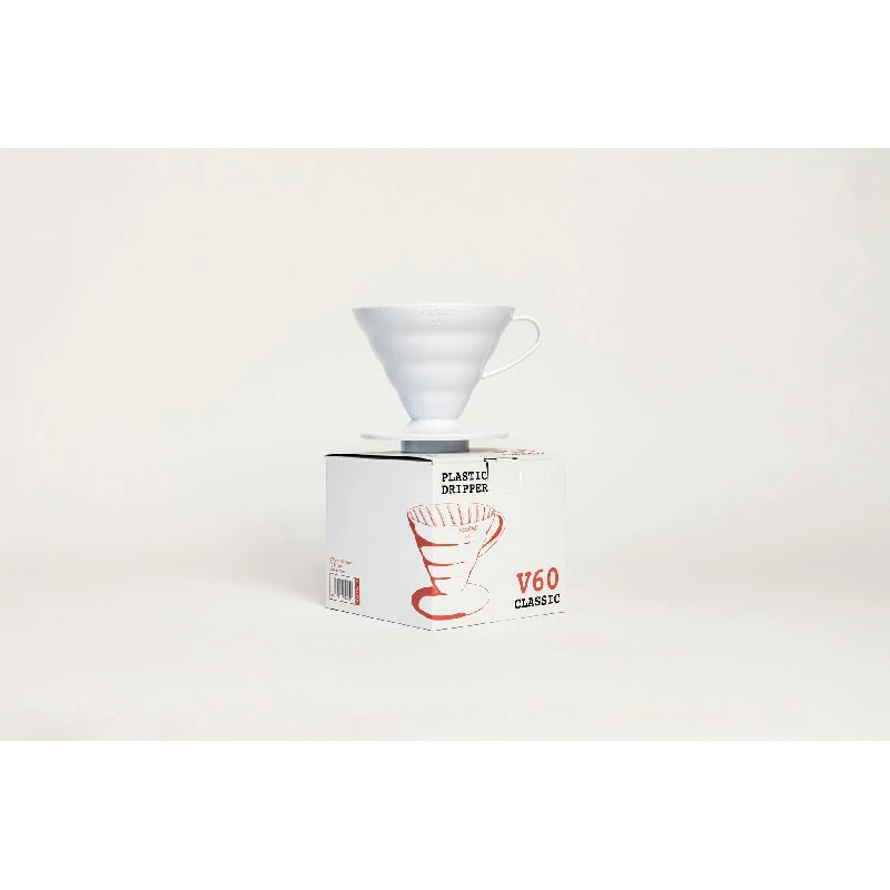 V60 Plast 02 Dripper - Vit VD-02W by Hario color Svart