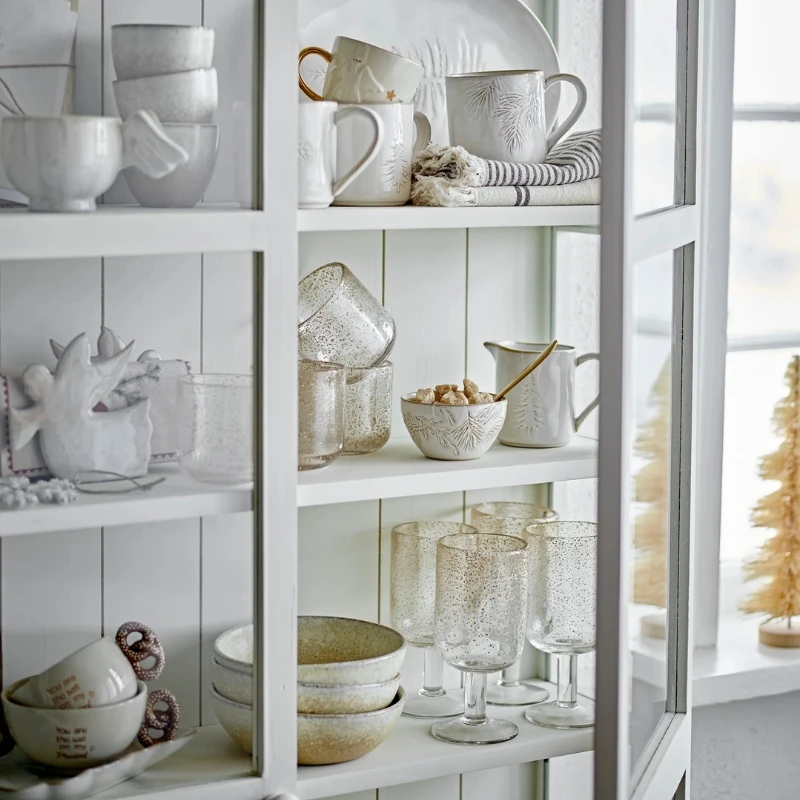 Bloomingville Bubbles Vinglas - Klar 82060898 by Bloomingville color Svart