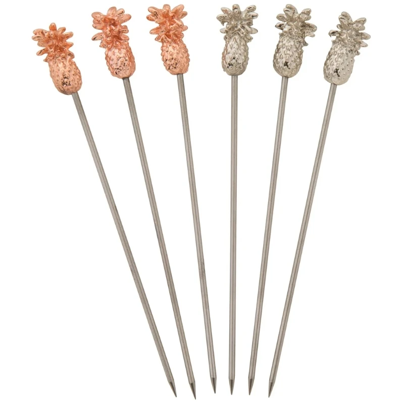Barprofessional Cocktailpicks Stål Pineapple - 6-pack CPP0612 by Barprofessional color Svart