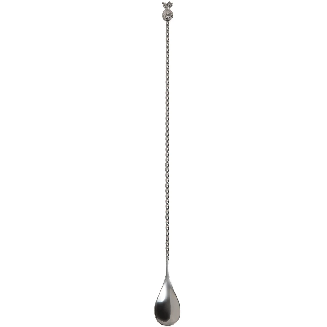 Barprofessional Barspoon Ananas 33 cm - Silver BSPS033 by Barprofessional color Svart