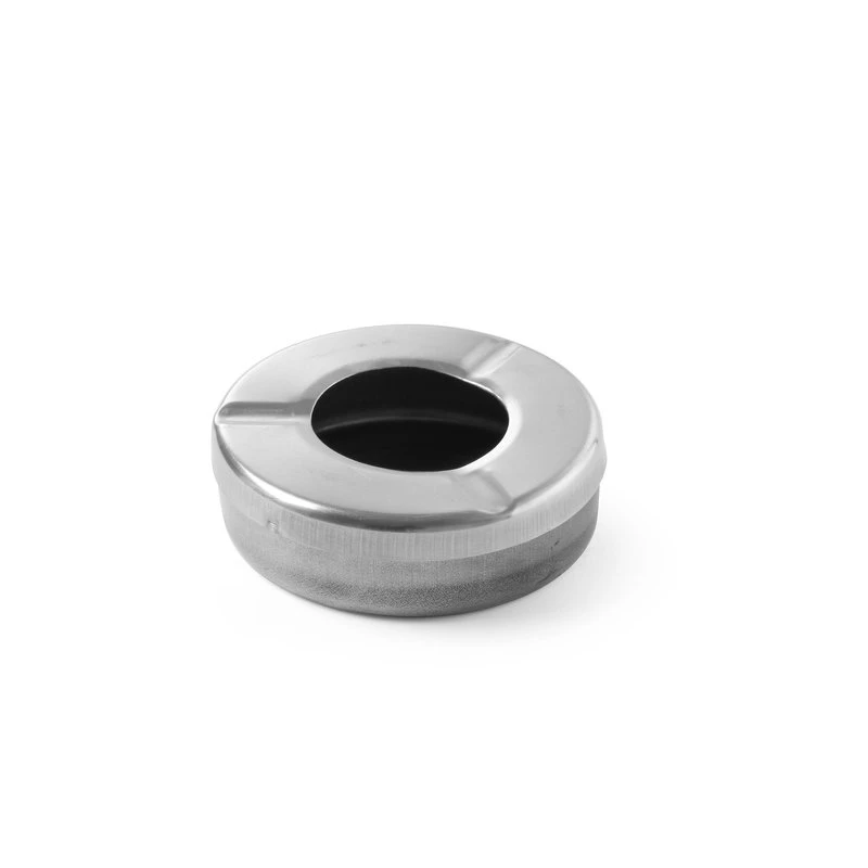 Askkopp med lock rostfritt stål 9x2,8 cm 440490 by Hendi color Svart