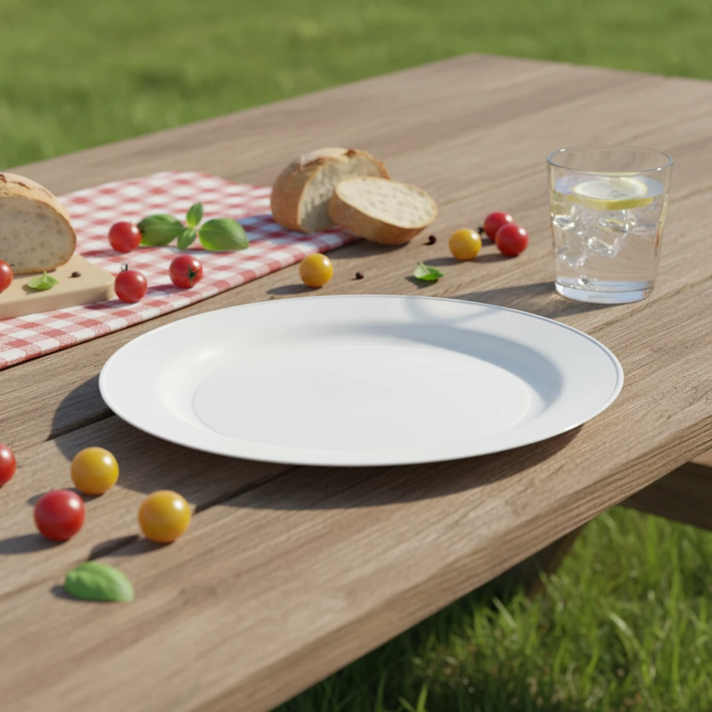 Plasttallrikar PP 23 cm 4 st 178000640 by Koop color Helder