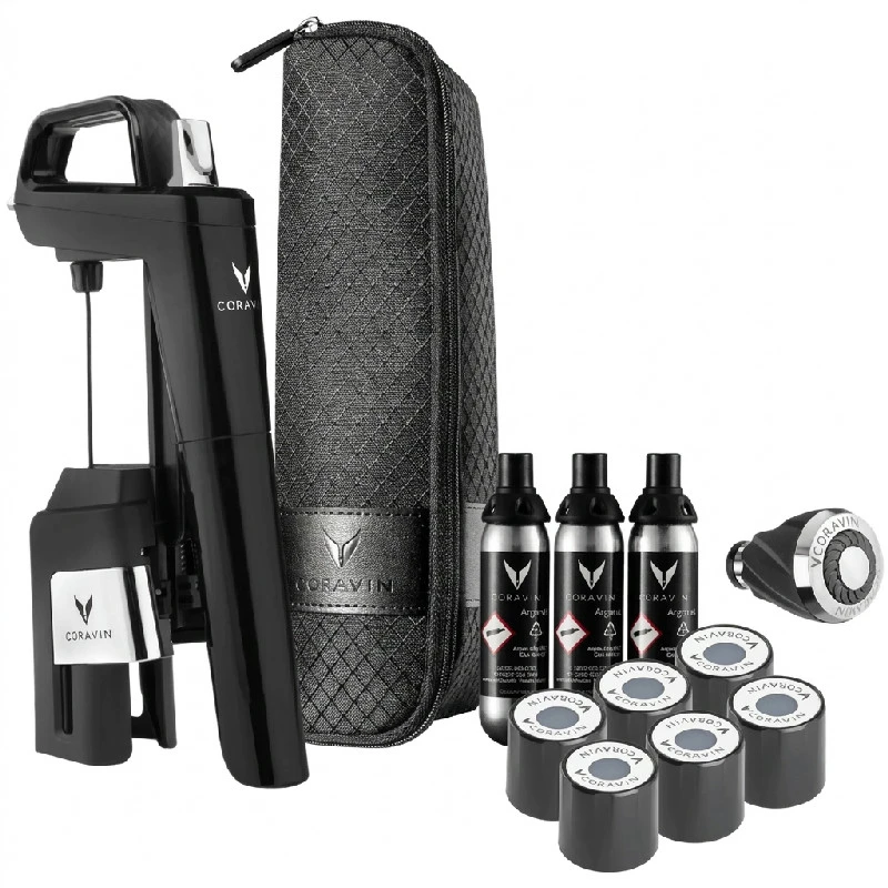 Coravin Timeless Six+ vinkonserveringssystem – Piano Black 112326 by Coravin color Piano Svart