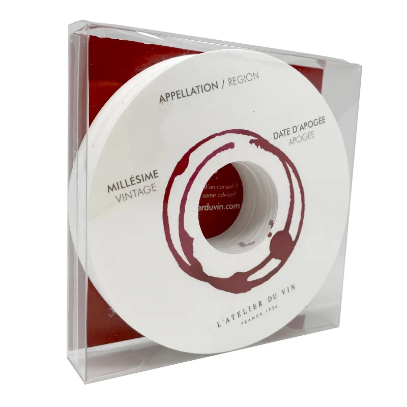70 Disques de Cave - flaskhalsetiketter för vin - 70 st 95043 by L'Atelier du Vin color Svart