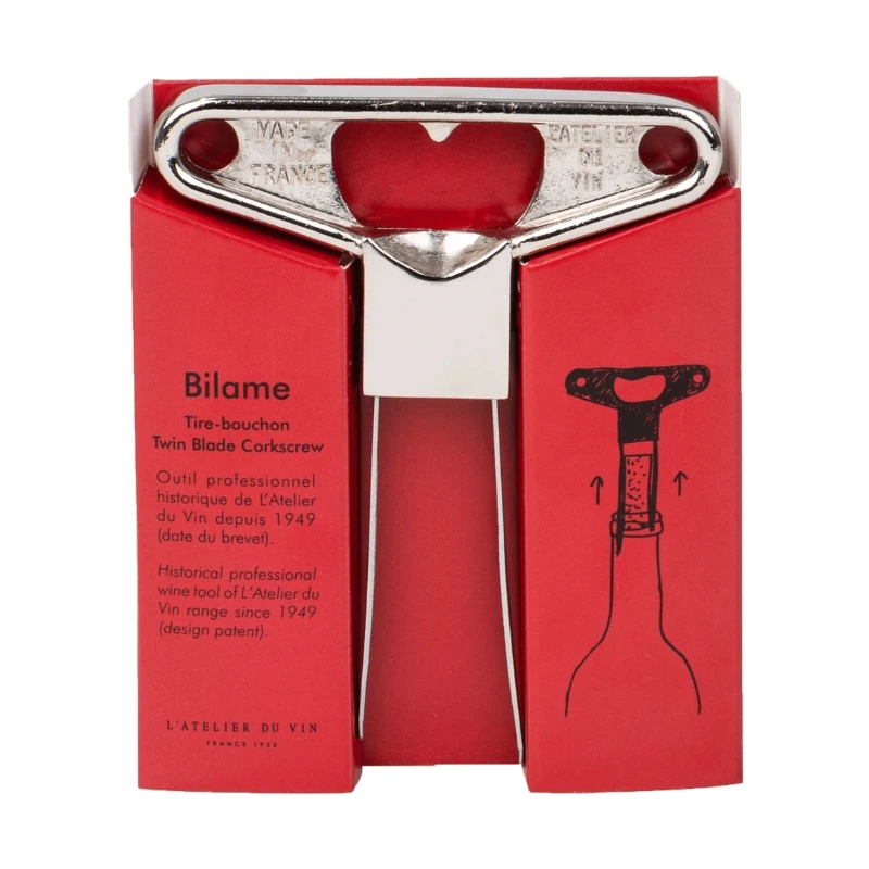 Bilame tvåbladig korkskruv - krom 95235 by L'Atelier du Vin color Svart