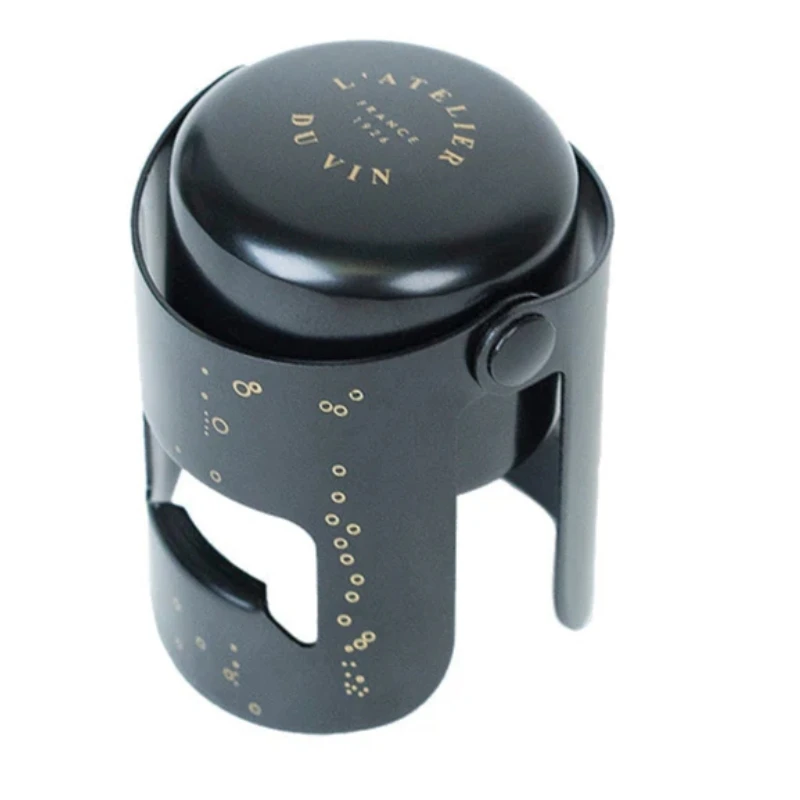 Bouchon Gard'Bulles Métal – champagneförslutare 95681 by L'Atelier du Vin color Svart