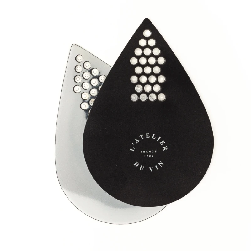 Verseur Aérateur Souple Silver & Black – vinhällare 95506 by L'Atelier du Vin color Svart
