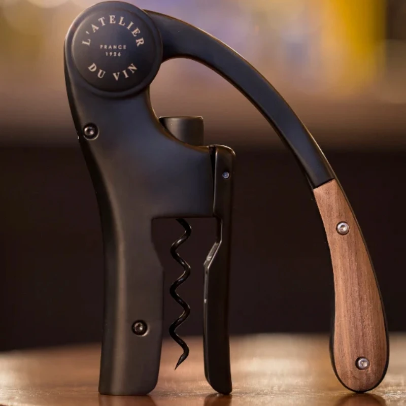 Oeno Motion Wood & Black korkskruv 95512 by L'Atelier du Vin color Svart