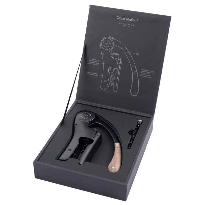 Oeno Motion Wood & Black korkskruv 95512 by L'Atelier du Vin color Svart