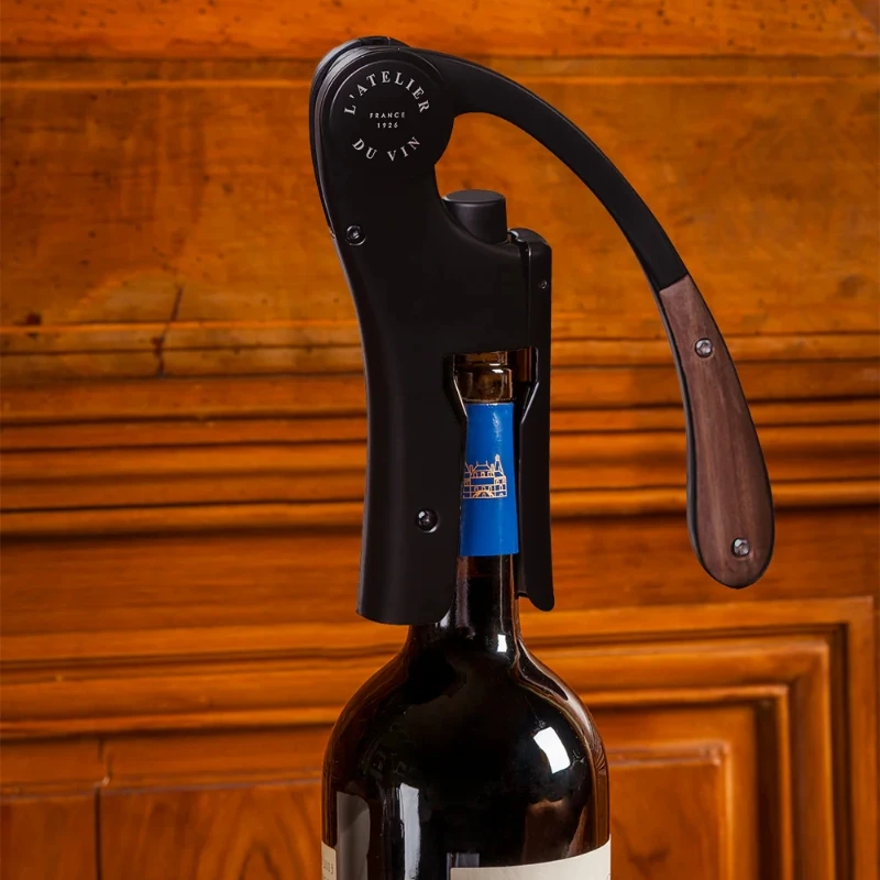 Oeno Motion Wood & Black korkskruv 95512 by L'Atelier du Vin color Svart