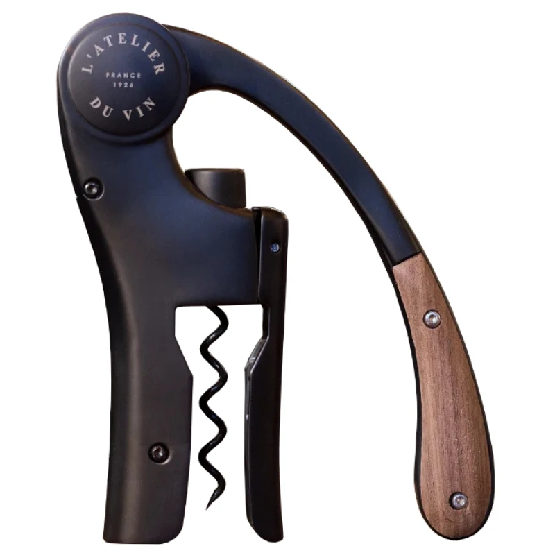 Oeno Motion Wood & Black korkskruv 95512 by L'Atelier du Vin color Svart