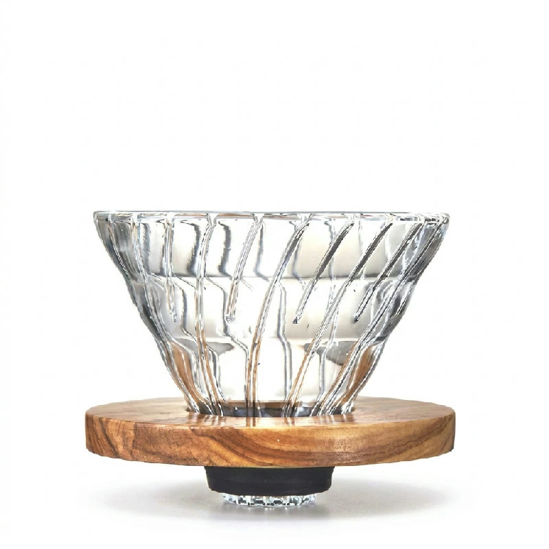 Hario V60 Glas 02 Dripper - Olivträ VDG-02-OV by Hario color Svart