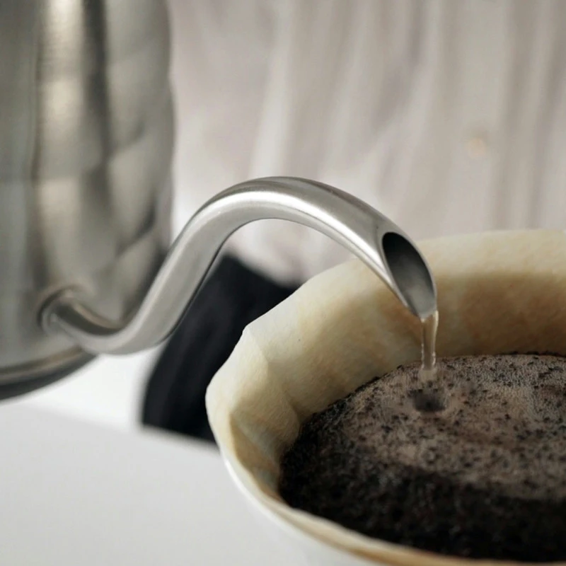 V60 BUONO Vattenkokare - 800 ml - Rostfritt stål EVKB-80E-HSV by Hario color Svart