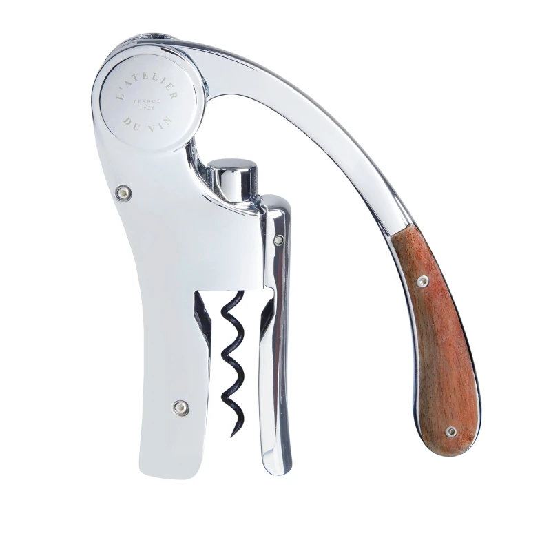 Oeno Motion Wood & Chrome korkskruv 95464 by L'Atelier du Vin color Svart