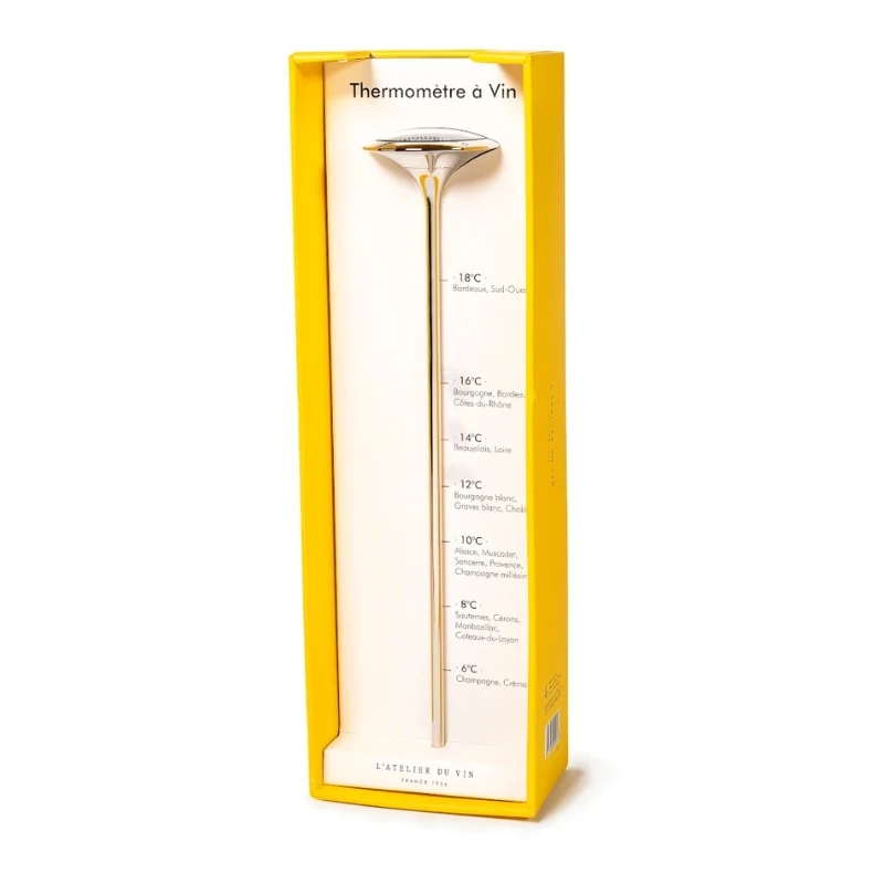 Vintermometer för vin 95248 by L'Atelier du Vin color Svart