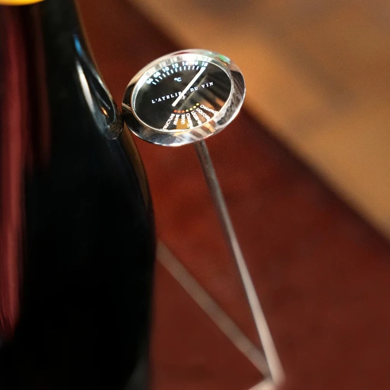 Vintermometer för vin 95248 by L'Atelier du Vin color Svart