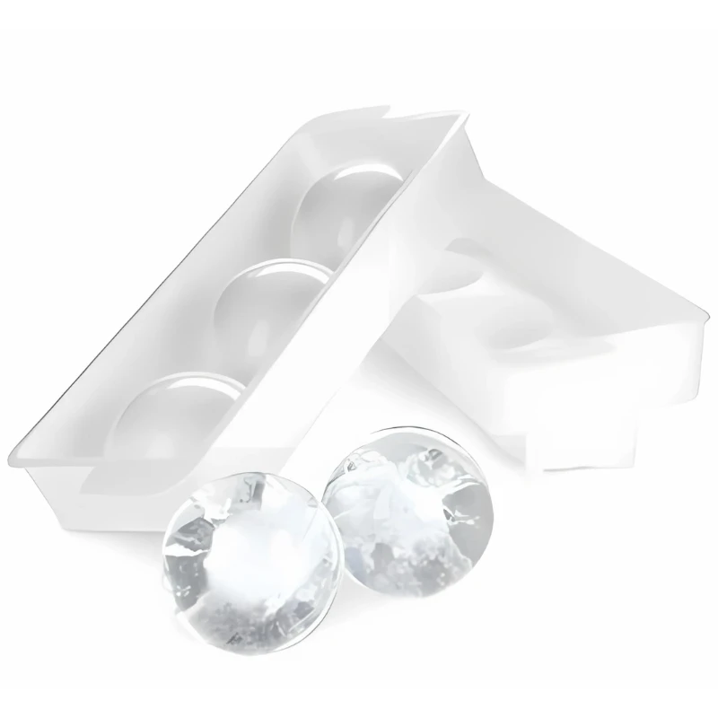 Isform för 3 runda iskuber 5 cm YSB0050 by Barprofessional color Svart